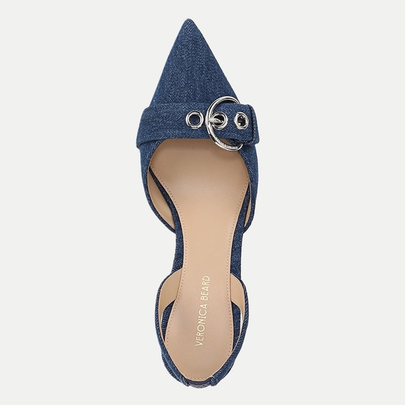 Veronica Beard Roxy Denim Slingback Pump - Picture 2 of 6
